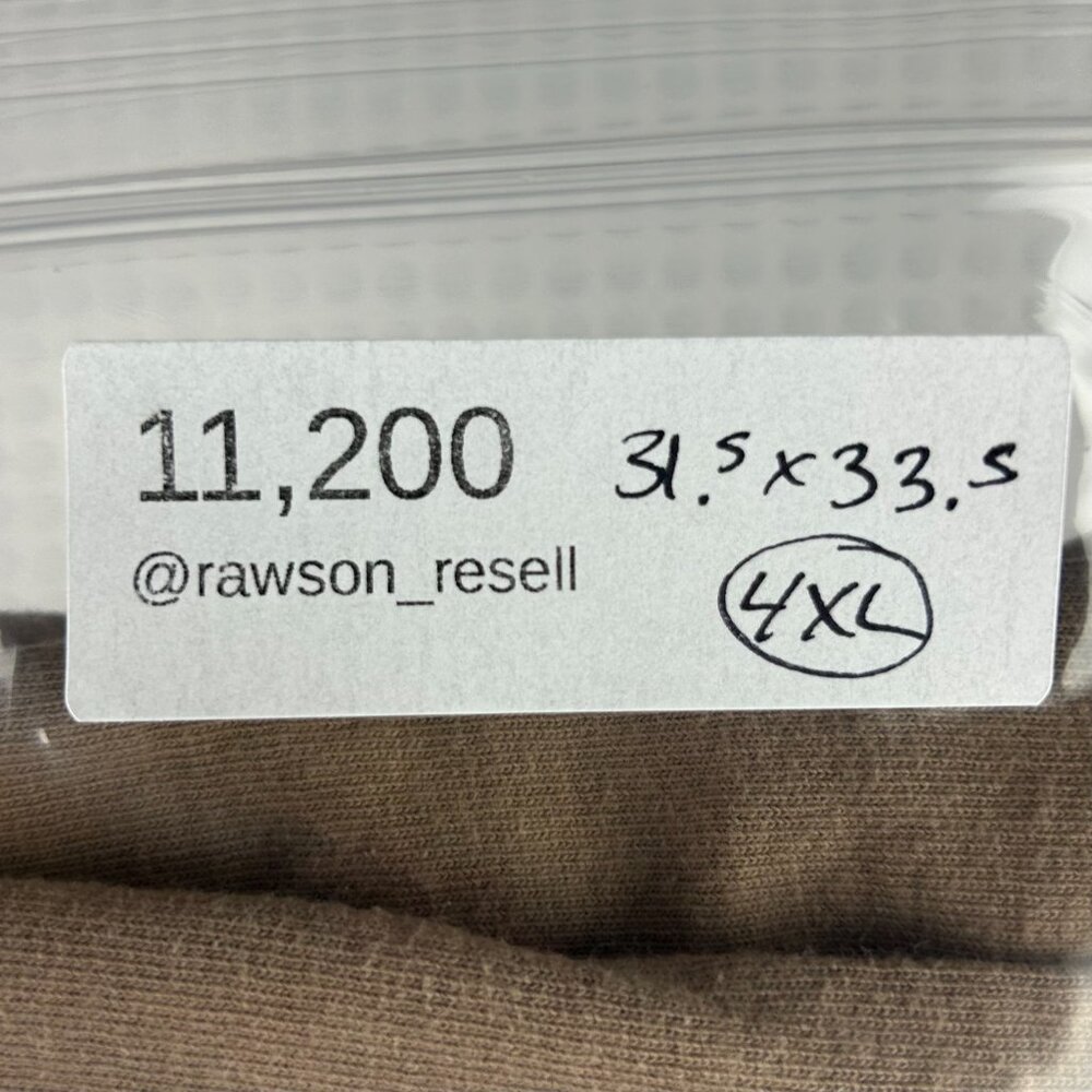 Carhartt Henley Long Sleeve T Shirt‎ Men 4XL Tan Brown Pocket Work Wear Dearborn - Picture 7 of 7